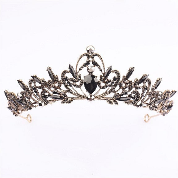 Ladies Elegant Hair Crown with Filigree Crystal Decorations Stornfield