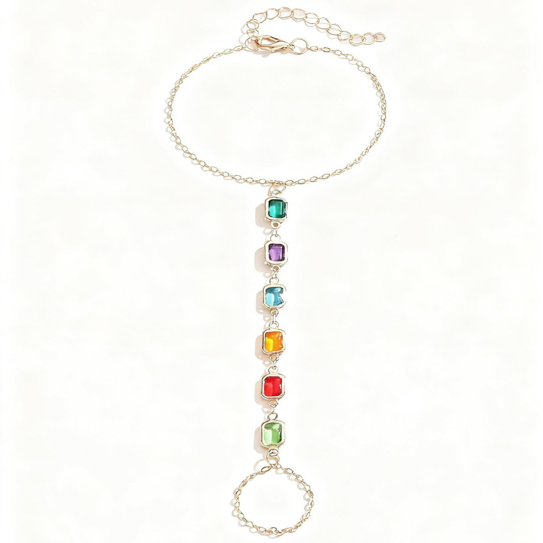 Colorful Gemstone Charm Bracelet Stornfield