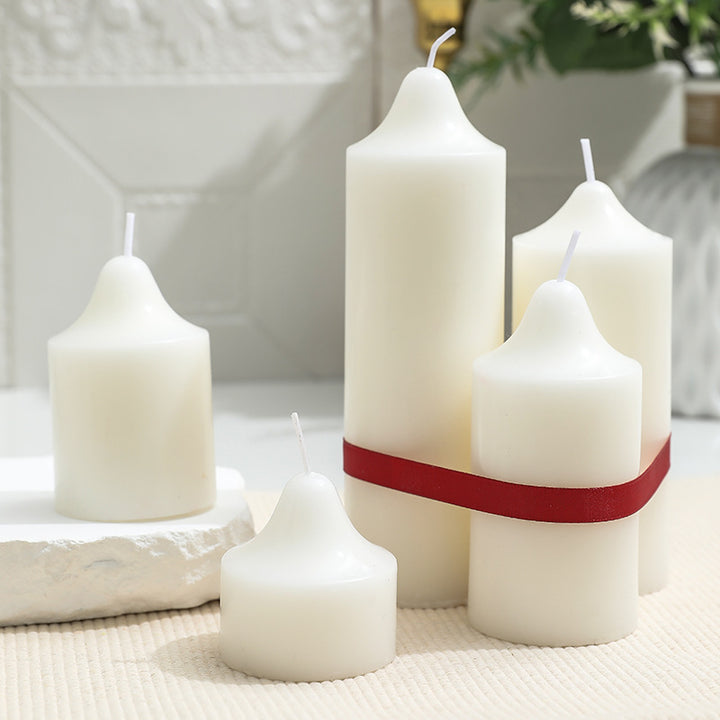 Unscented Long-Burning Pillar Candle for Home Decor