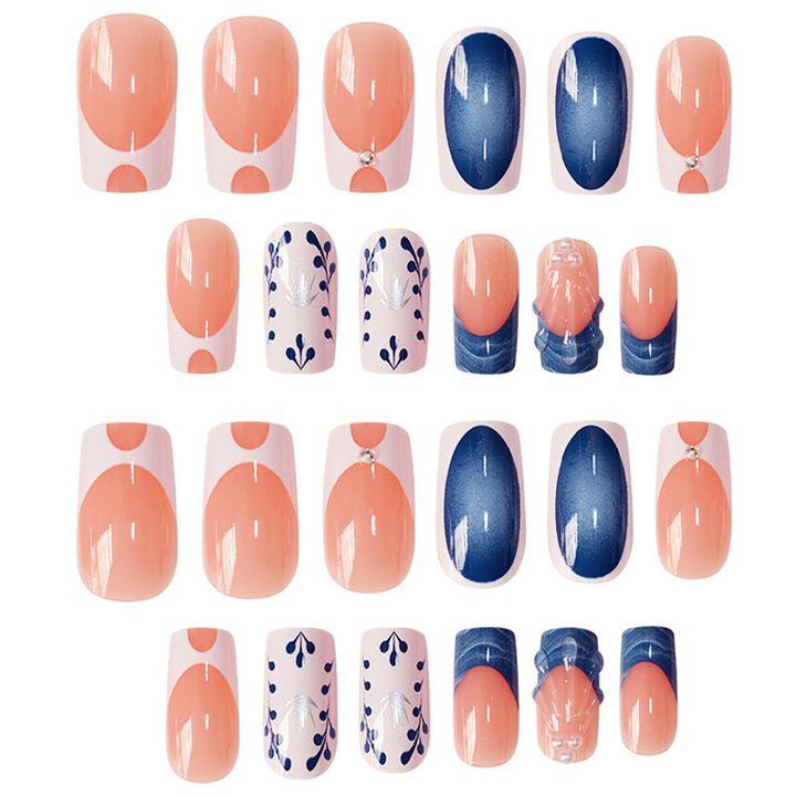 Artistic Decorative Press-On Nail Set Stornfield