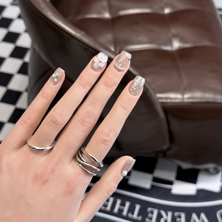 Decorative Acrylic Press-On Nail Art Set Stornfield