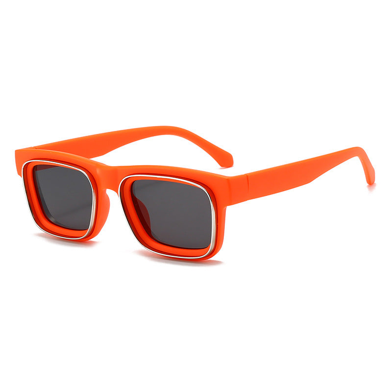 Women's fashionable square sunglasses with contrasting frame Stornfield
