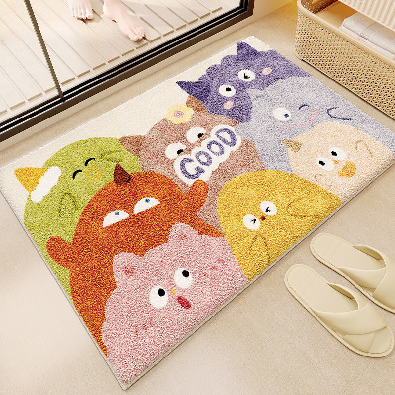 Fun-Themed Cartoon Bath Mat