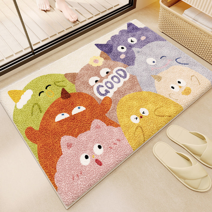 Fun-Themed Cartoon Bath Mat