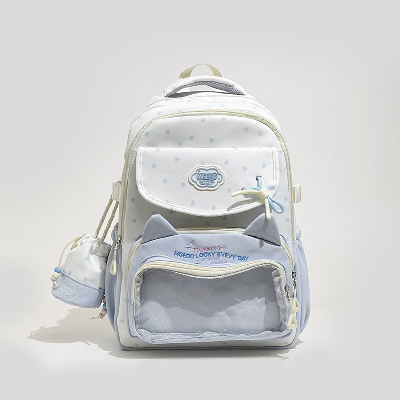 Playful Cat-Ear Design Backpack Stornfield