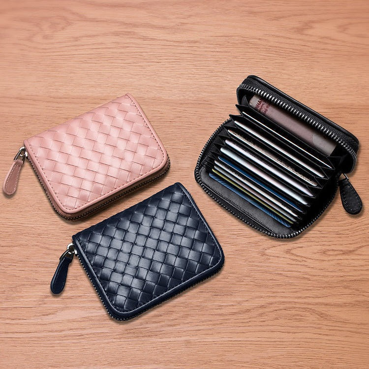 Compact Woven Zippered Card Holder Stornfield