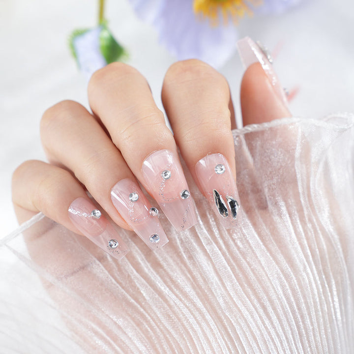 Glamorous Rhinestone Press-On Nails Stornfield