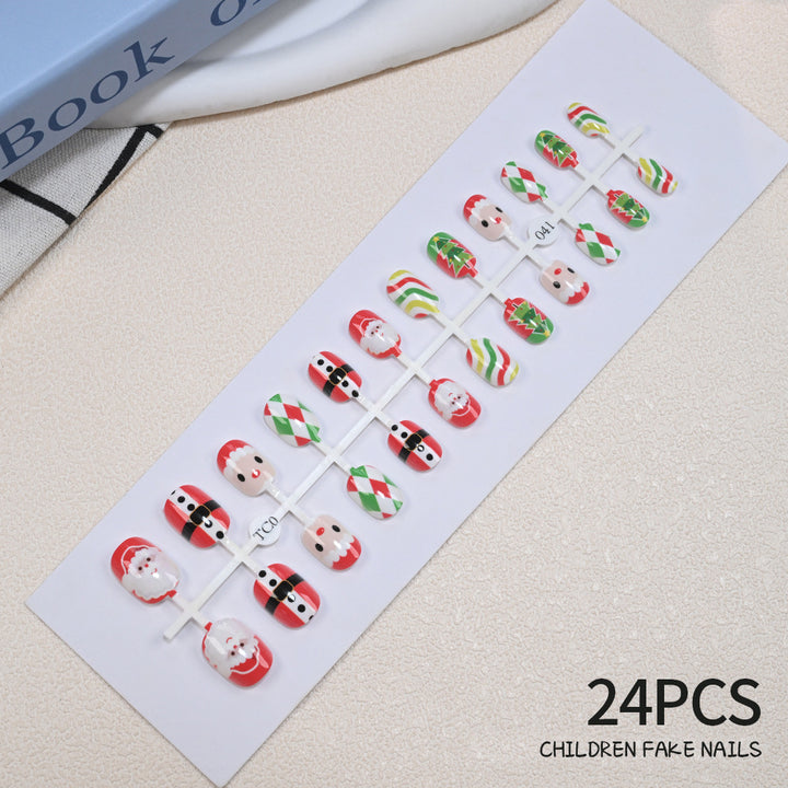 Children's Fun Holiday-Themed Fake Nail Set Stornfield