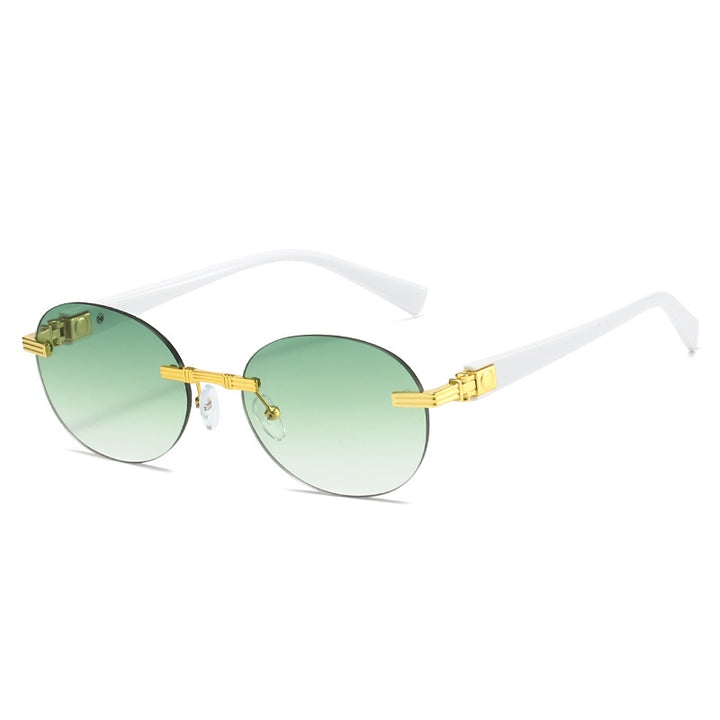 Women's fashionable sunglasses with transparent frame and flexible nose pad Stornfield
