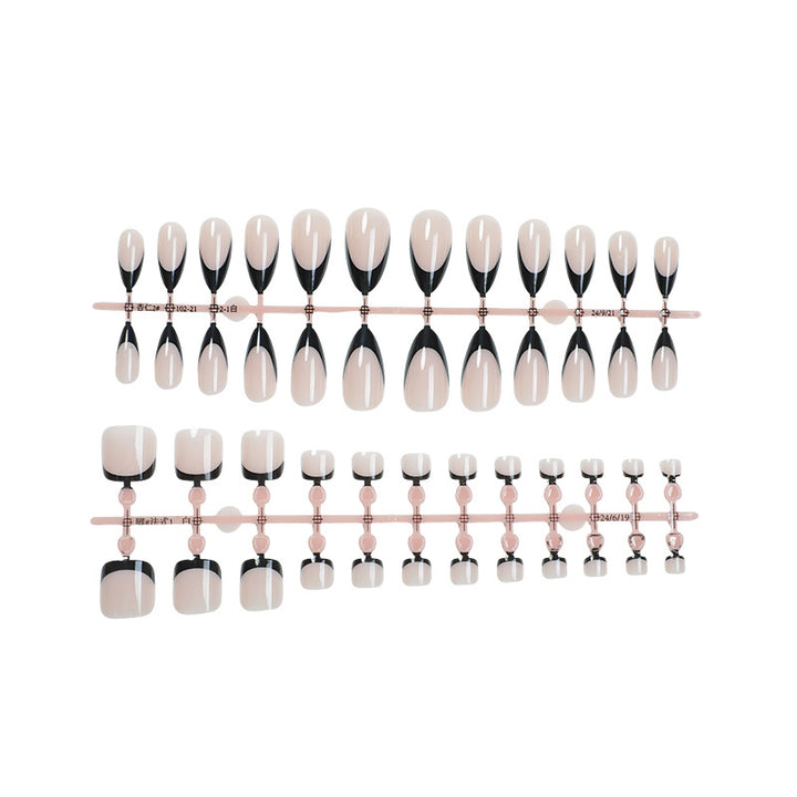 Stylish Press-On Nail Art Set with Elegant Design Stornfield