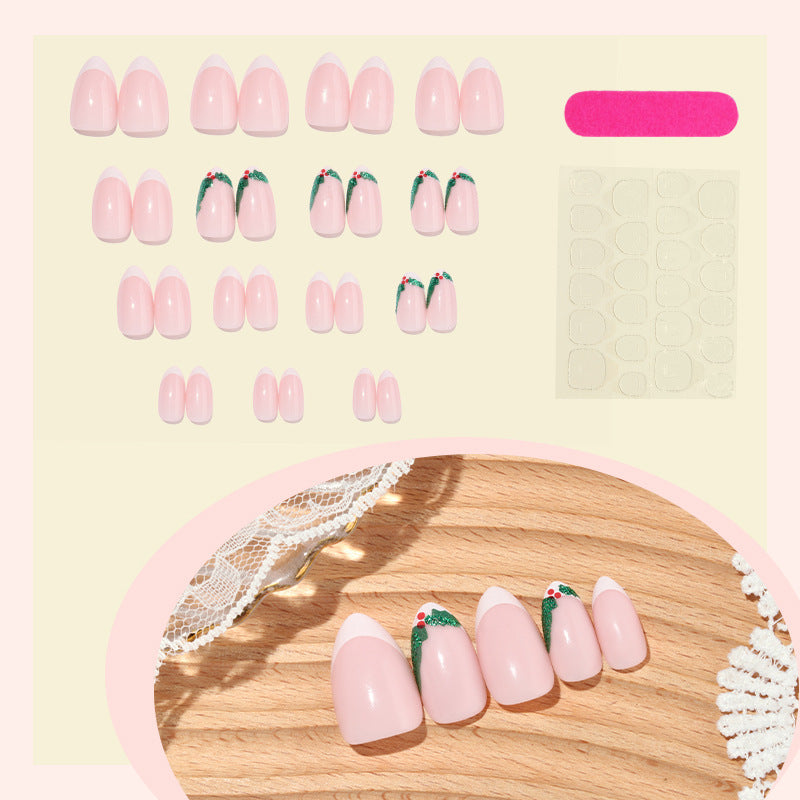 Nail art set with elegant floral accents Stornfield