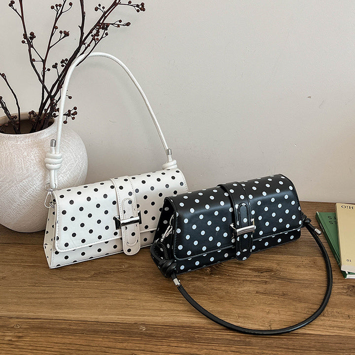 Polka Dot Structured Evening Handbag