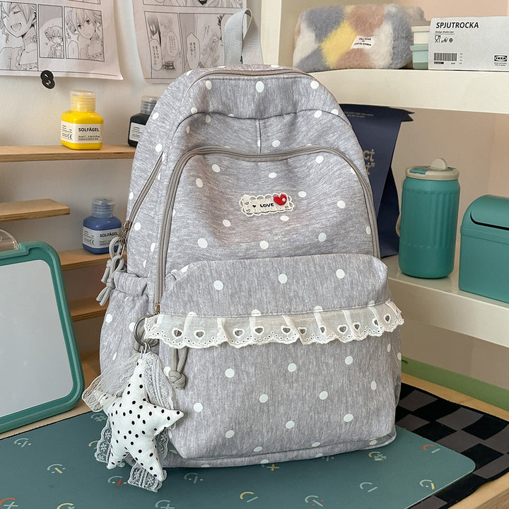 Trendy Star-Print School Backpack Stornfield