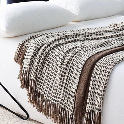 Textured Weave Throw Blanket