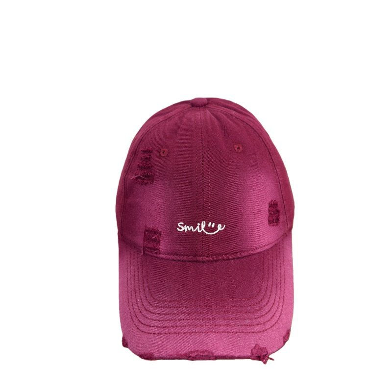 Women's Distressed Cotton Baseball Cap Stornfield 1784270843
