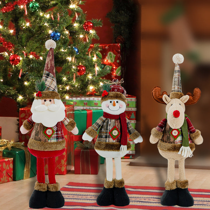 Decorative snowman figure in festive design