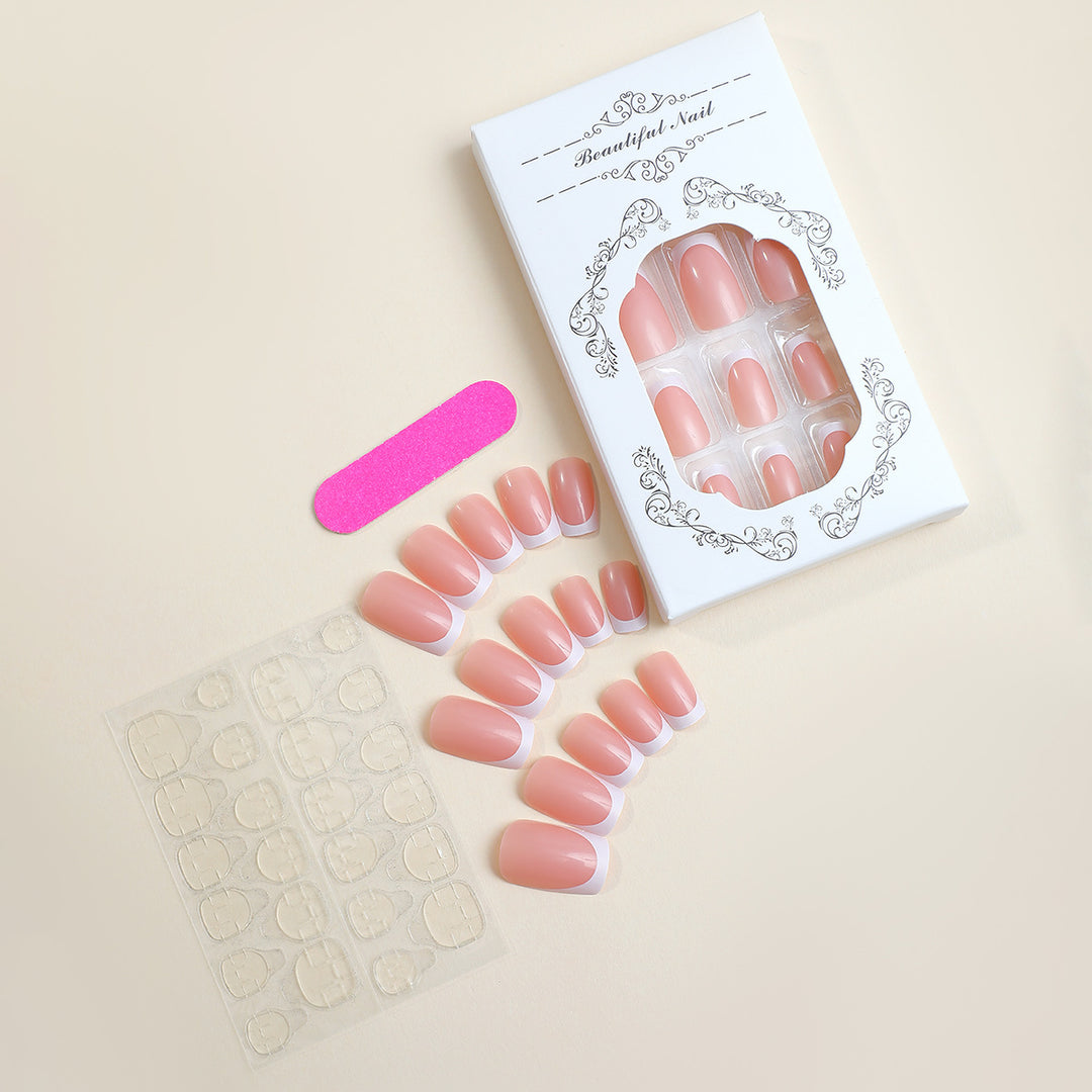 Artificial nail set with high-quality French tips Stornfield