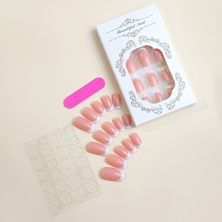 Artificial nail set with high-quality French tips Stornfield