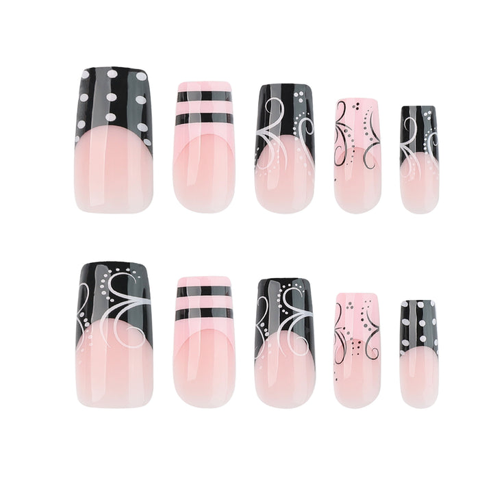 Artistic acrylic nails in elegant design Stornfield
