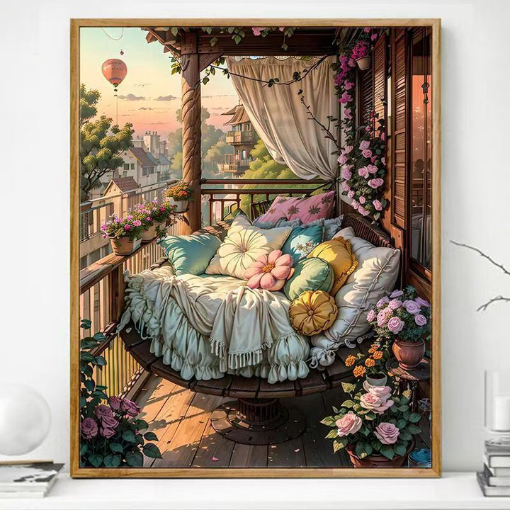 Cozy Balcony Art Print Stornfield