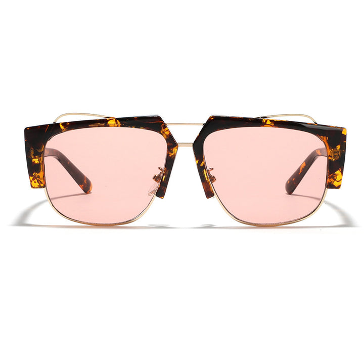 Ladies trendy square sunglasses with contrasting frame Stornfield
