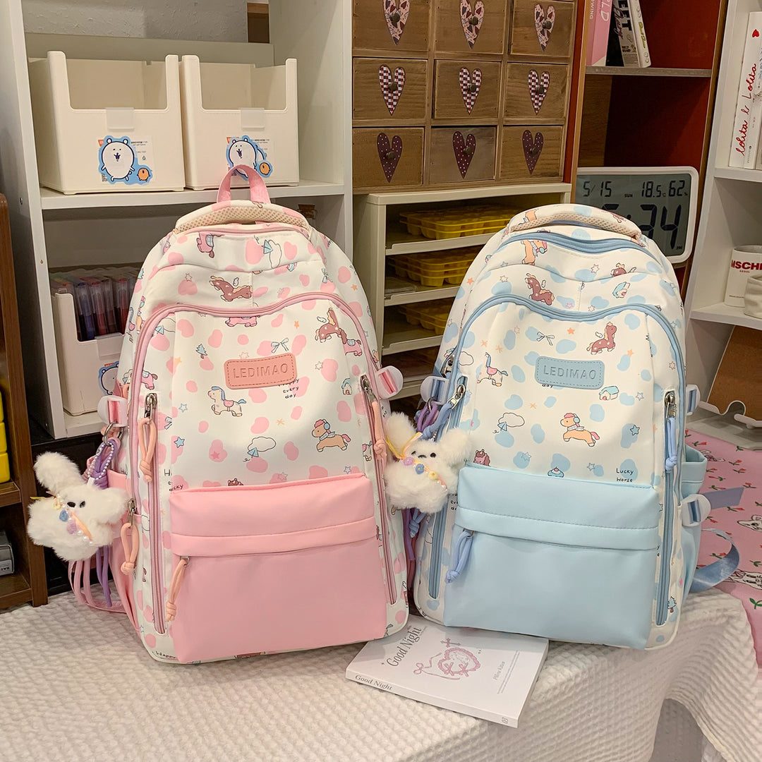 Playful Cartoon Character Backpack Stornfield
