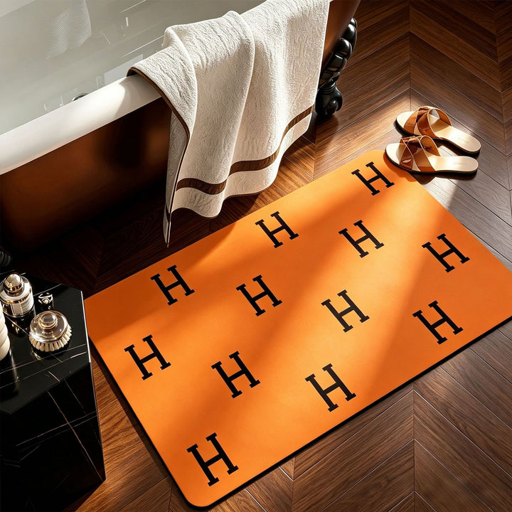Elegant Monogrammed Bathroom Mat Stornfield