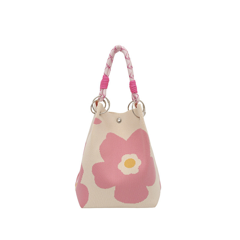 WoFloral Print Textured Handbag Stornfield