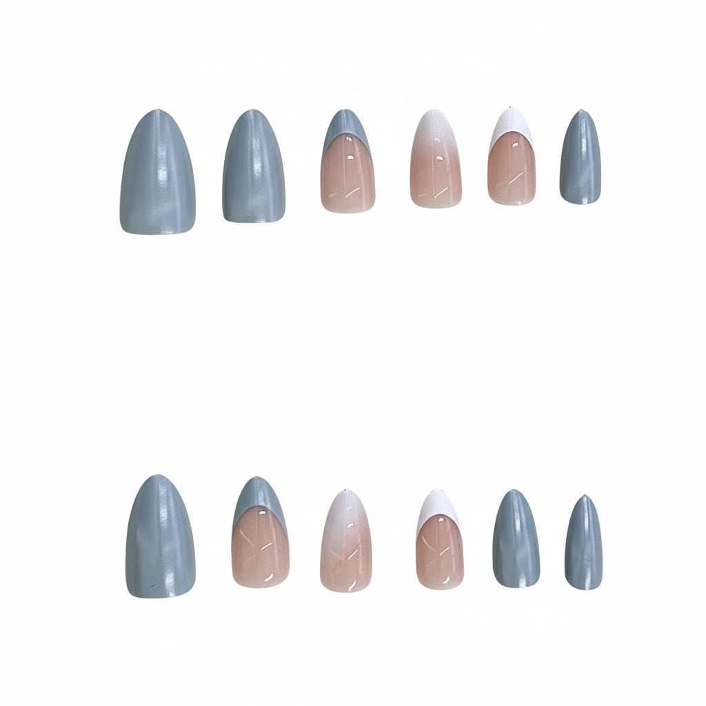 Elegant Ombre Almond-Shaped Press-On Nails Stornfield
