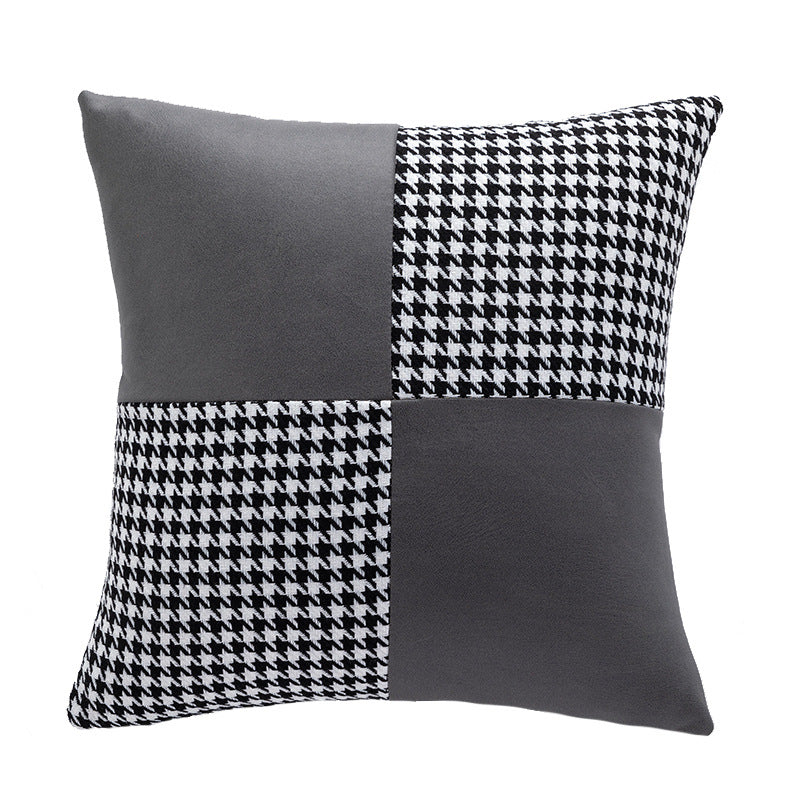 Contemporary Patchwork Accent Cushion