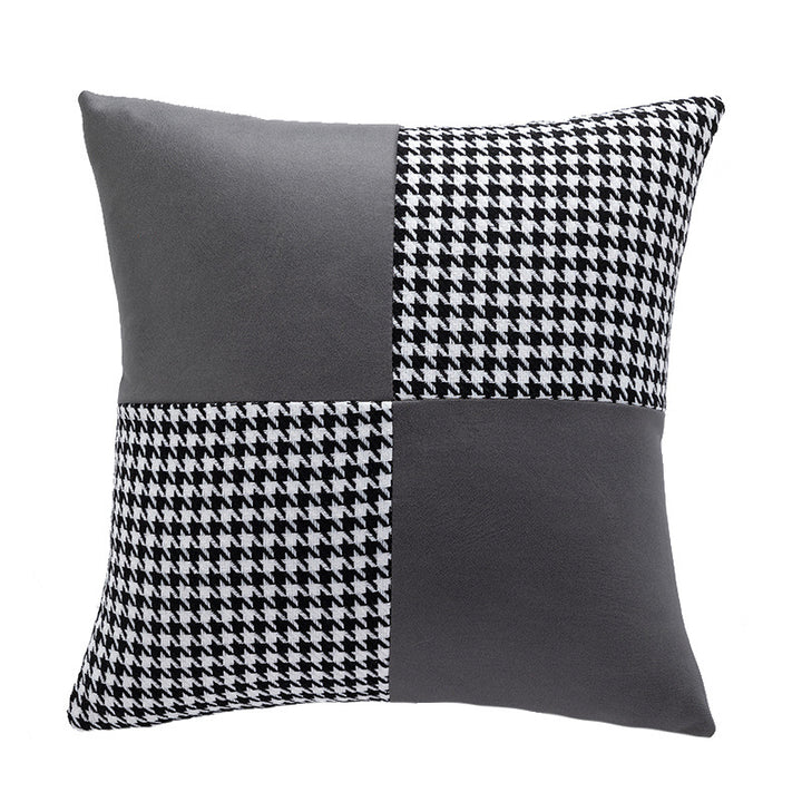 Contemporary Patchwork Accent Cushion