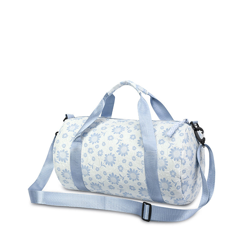 Sporty Duffel Bag With Floral Pattern Stornfield