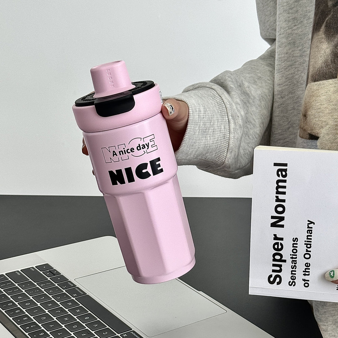 Ladies stylish coffee mug with spill-proof lid Stornfield