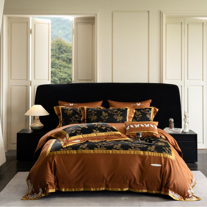 Luxury Satin-Blend Duvet Cover Bedding Set