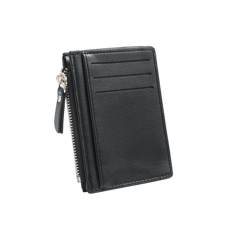 Compact Zippered Leather Cardholder Stornfield