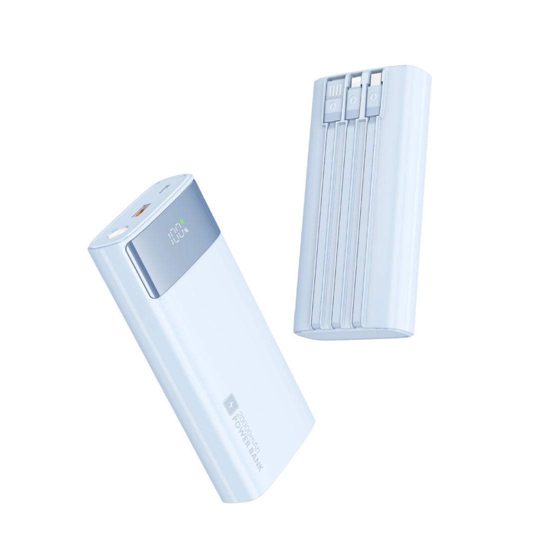 Portable power bank with slim design and digital display Stornfield