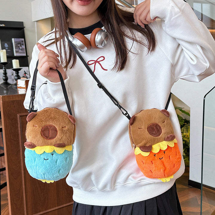 Plush Shoulder Bag with Cute Dessert Design Stornfield