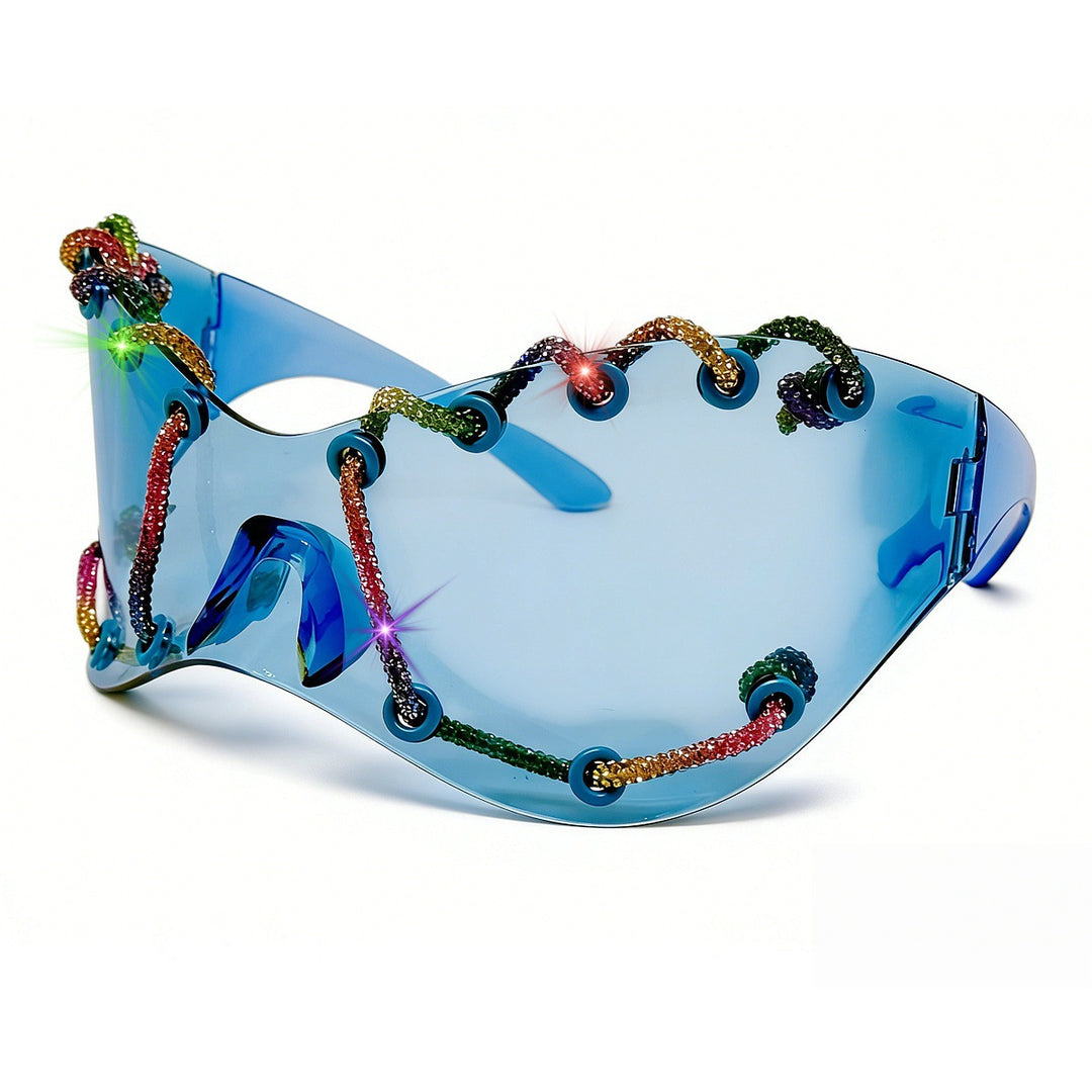 Women extravagant sunglasses with unique chain design Stornfield