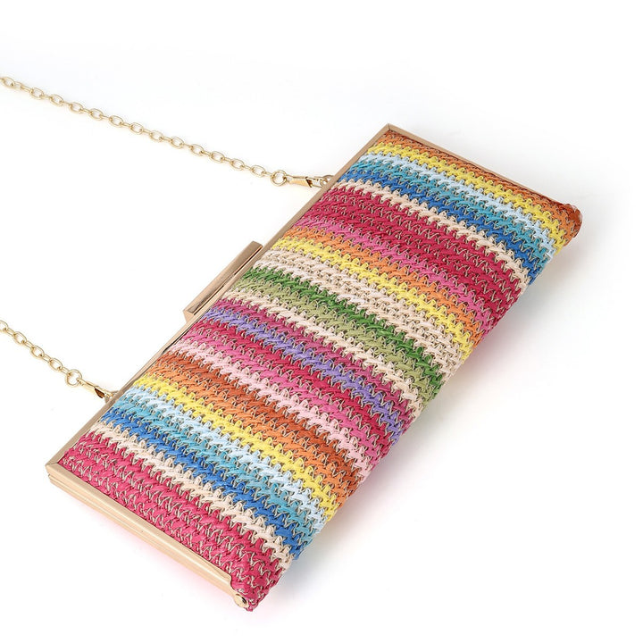 Colorful Woven Clutch