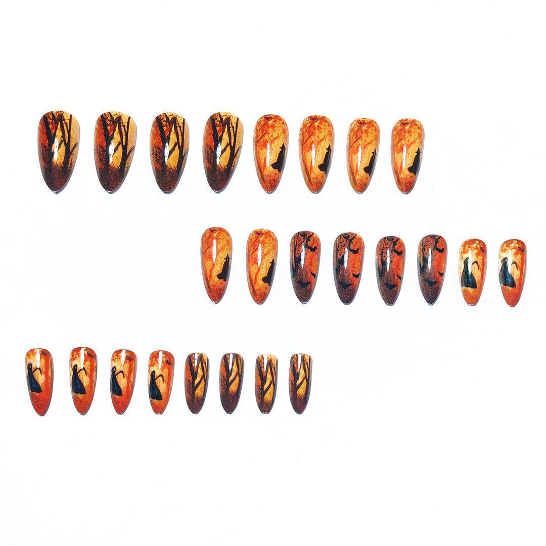 Artificial Nails in Creative Autumn Forest Design Stornfield