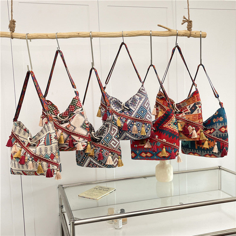 WoEthnic Patterned Flap Hobo Bag Stornfield