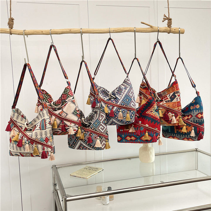 WoEthnic Patterned Flap Hobo Bag Stornfield