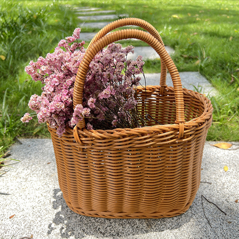Stylish Handwoven Wicker Picnic Basket Stornfield