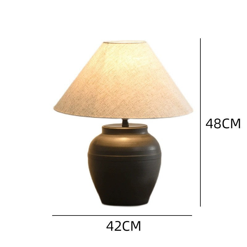 Artistic Table Lamp with Textured Base