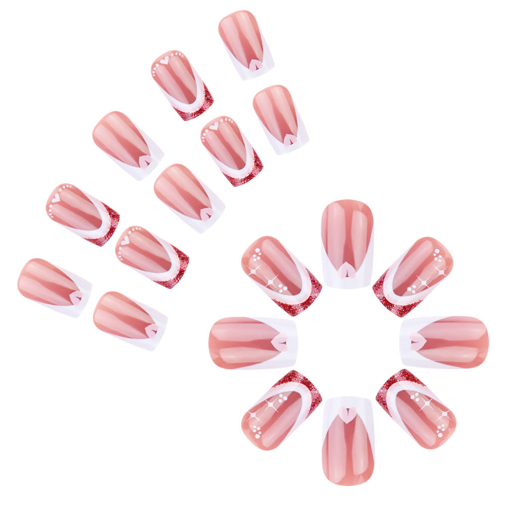 Elegant French Tip Gel Nail Set Stornfield