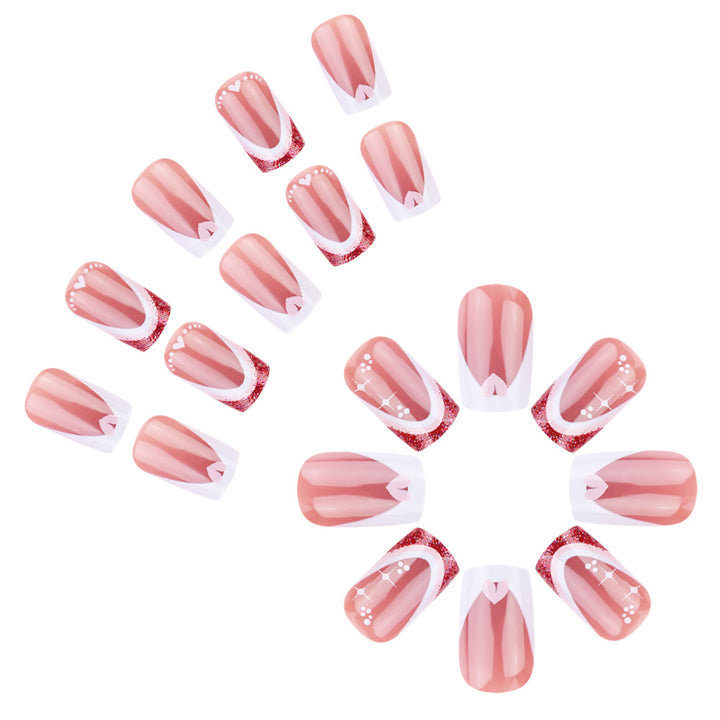 Elegant French Tip Gel Nail Set Stornfield