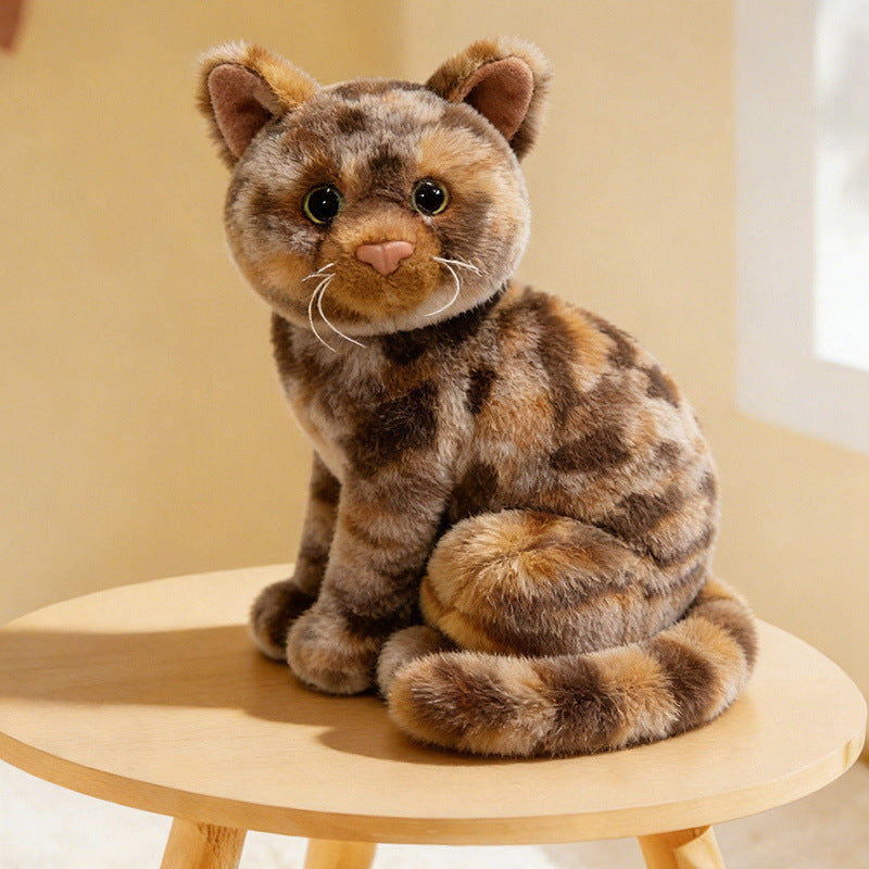 Lifelike Stretching Cat Plush Floor Cuddle Pillow Stornfield
