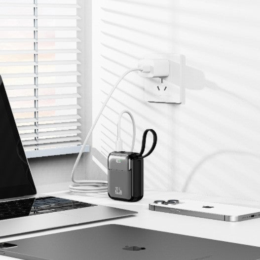 Compact power bank with multifunctional connection and digital charging display Stornfield