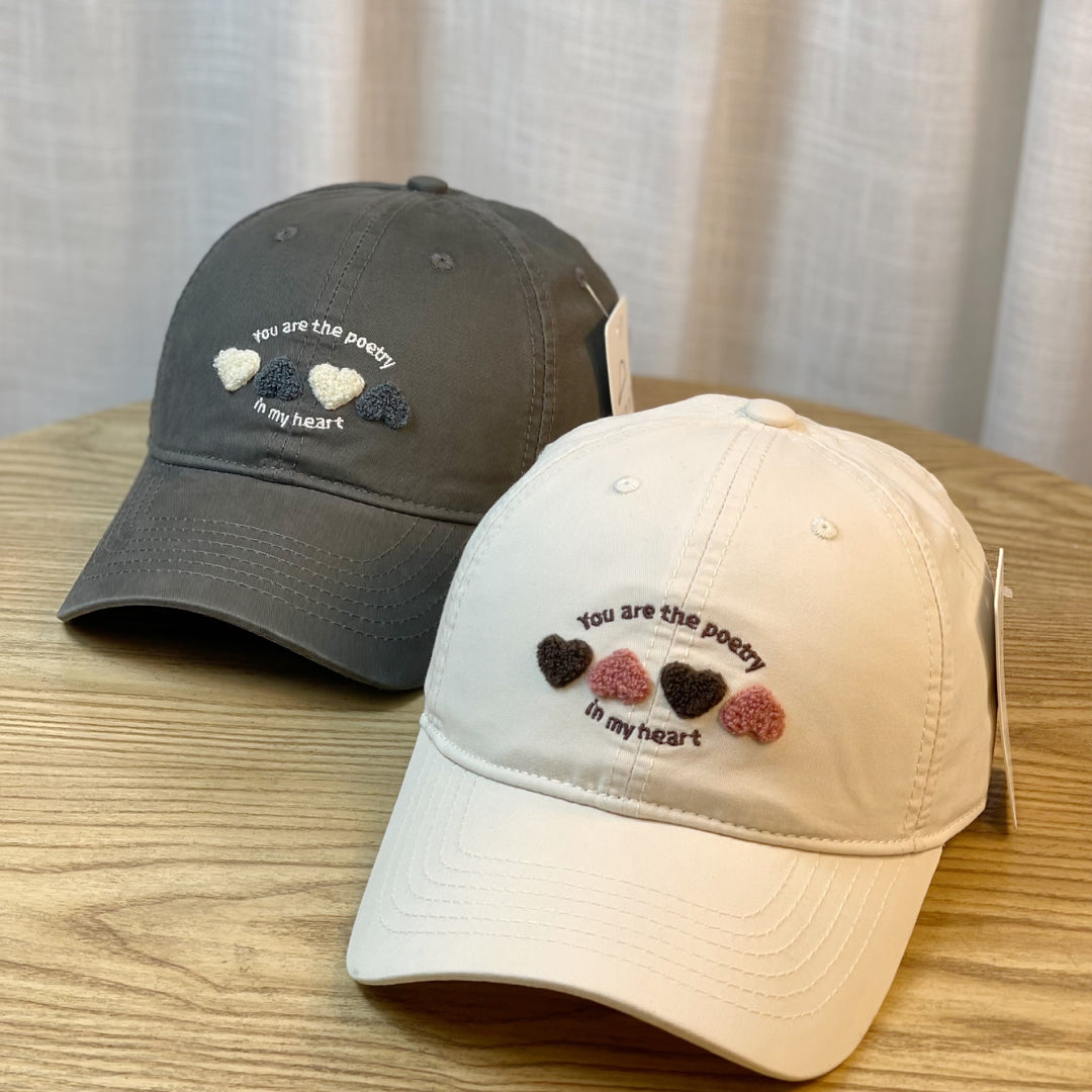 Women's Embroidered Heart Motif Baseball Cap Stornfield
