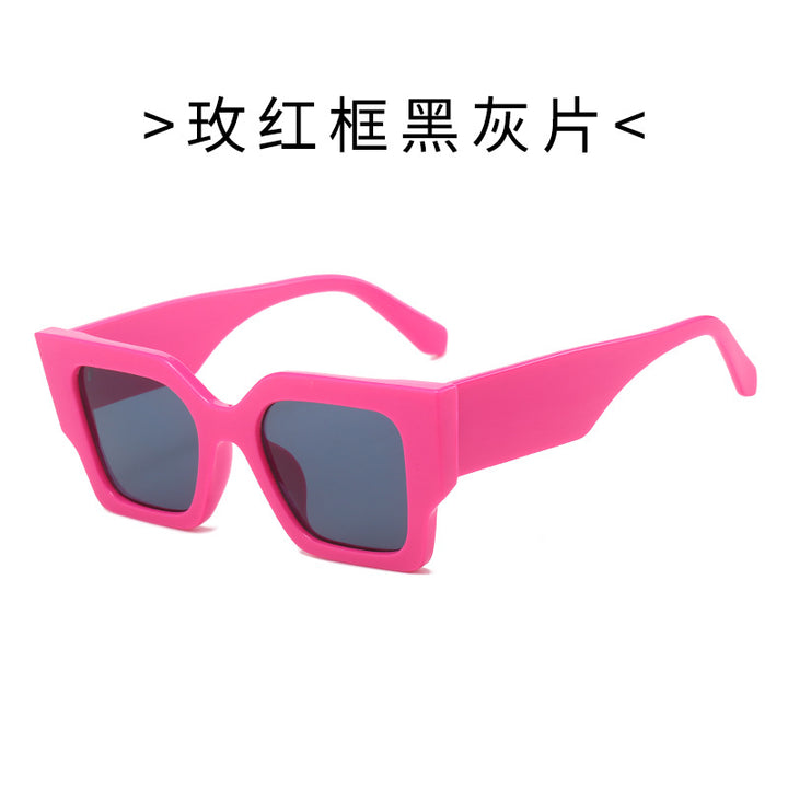 Ladies fashionable square sunglasses with wide frame and UV protection Stornfield